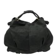 Pre-owned Suede handbags Armani Pre-owned , Black , Dames