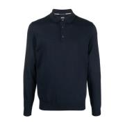 Slim Fit Wol Polo Shirt Hugo Boss , Blue , Heren