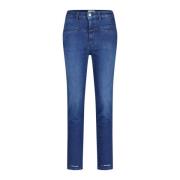 Slim-Fit High-Waist Jeans voor Heren Closed , Blue , Heren