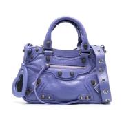 Kleine Neo Cagole Tote Tas Balenciaga , Purple , Dames