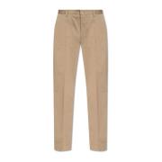 Katoenen broek Dolce & Gabbana , Beige , Heren