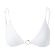 Witte Bikini Top met Gouden Ringen Melissa Odabash , White , Dames