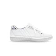 Comfortabele witleren sneaker met versieringen Gabor , White , Dames