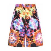 Luminaire Print Op Maat Gemaakte Shorts Dolce & Gabbana , Multicolor ,...