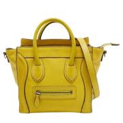 Pre-owned Leather totes Celine Vintage , Yellow , Dames