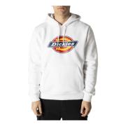 Heren Witte Print Hoodie Dickies , White , Heren