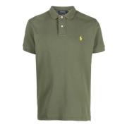 Groen Polo Shirt met Geborduurd Logo Ralph Lauren , Green , Heren