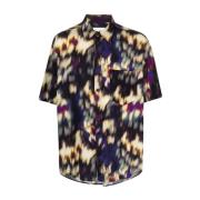 Shirt met abstract patroonprint Isabel Marant , Multicolor , Heren