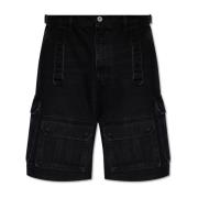 Denim shorts Vetements , Black , Heren