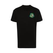 Klassiek Heren T-shirt Moncler , Black , Heren