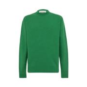 Stijlvolle Crew-Neck Sweater Jil Sander , Green , Heren