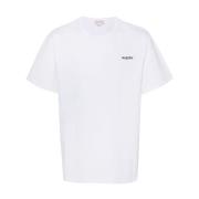 Logo Wit T-shirt met Korte Mouwen Alexander McQueen , White , Heren