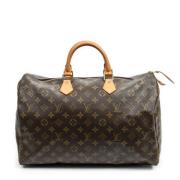 Pre-owned Canvas handbags Louis Vuitton Vintage , Brown , Dames