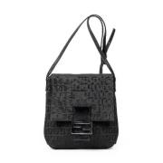 Pre-owned Canvas fendi-bags Fendi Vintage , Black , Dames