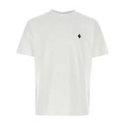 Kruis Katoenen T-Shirt Marcelo Burlon , White , Heren
