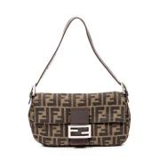 Pre-owned Canvas fendi-bags Fendi Vintage , Brown , Dames