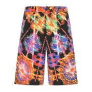 Gedrukte Bermuda Shorts Dolce & Gabbana , Multicolor , Heren