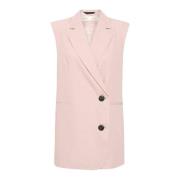 Asymmetrische Vest in Dusty Blush InWear , Pink , Dames