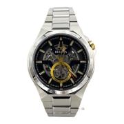 98a224 - machine Bulova , Black , Heren