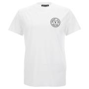 Slim Fit Katoenen Jersey T-Shirt Versace Jeans Couture , White , Heren