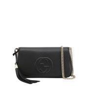 Soho Chain Crossbody Tas Gucci , Black , Dames