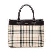 Pre-owned Canvas totes Burberry Vintage , Beige , Dames