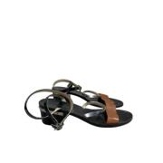 Pre-owned Leather sandals Jimmy Choo Pre-owned , Brown , Dames