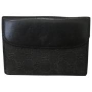 Pre-owned Canvas wallets Gucci Vintage , Black , Dames