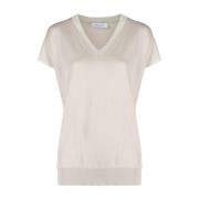 V-neck Knitwear Fabiana Filippi , Beige , Dames