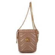 Pre-owned Leather gucci-bags Gucci Vintage , Brown , Unisex