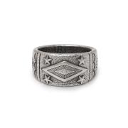 Vintage Sterling Zilveren Ring Geïnspireerd door Native American India...