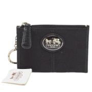 Pre-owned Canvas wallets Coach Pre-owned , Black , Dames