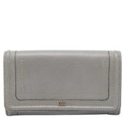 Pre-owned Leather wallets Chloé Pre-owned , Gray , Dames