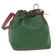 Pre-owned Leather louis-vuitton-bags Louis Vuitton Vintage , Green , D...