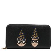 Pre-owned Leather wallets Dolce & Gabbana Pre-owned , Black , Dames