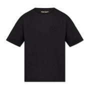 T-shirt met logo Palm Angels , Black , Heren