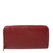 Pre-owned Leather wallets Louis Vuitton Vintage , Red , Dames