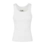 Witte Mouwloze Top MM6 Maison Margiela , White , Dames