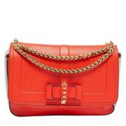 Pre-owned Leather shoulder-bags Christian Louboutin Pre-owned , Orange...