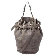 Pre-owned Leather shoulder-bags Alexander Wang Pre-owned , Gray , Dame...