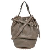 Pre-owned Leather shoulder-bags Alexander Wang Pre-owned , Gray , Dame...