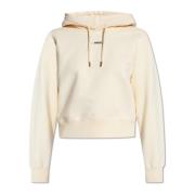 Hoodie met logo Jacquemus , Beige , Dames