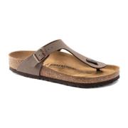 Nubuck Gizeh Flip Flops Birkenstock , Brown , Dames