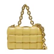 Pre-owned Leather handbags Bottega Veneta Vintage , Yellow , Dames