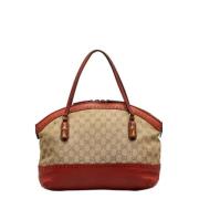 Pre-owned Canvas gucci-bags Gucci Vintage , Beige , Dames