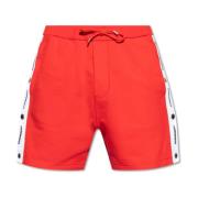 Shorts with logo Dsquared2 , Red , Heren