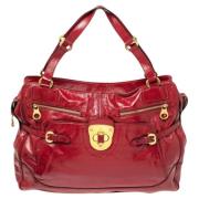 Pre-owned Leather shoulder-bags Alexander McQueen Pre-owned , Red , Da...