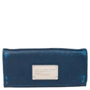 Pre-owned Leather wallets Marc Jacobs Pre-owned , Blue , Dames