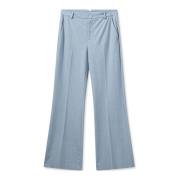 Ontspannen Pasvorm Kasjmier Blauwe Broek MOS Mosh , Blue , Dames