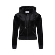 Classic Velour Robertson Hoodie Juicy Couture , Black , Dames